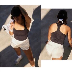 Free People x FP Movement Good Karma Long Tank, Washed Black, Size XL